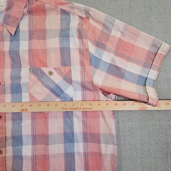 OG Weatherproof Vintage Shirt 2XL Short Sleeve Button Up Americana Normcore - Picture 11 of 16